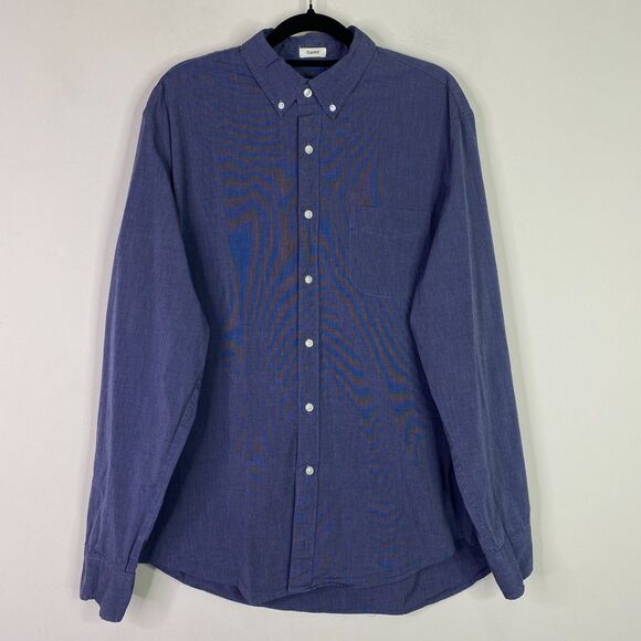 J. Crew Stretch Secret Wash Shirt End-on-End Organic Cotton Men's Size Large - Picture 1 of 7